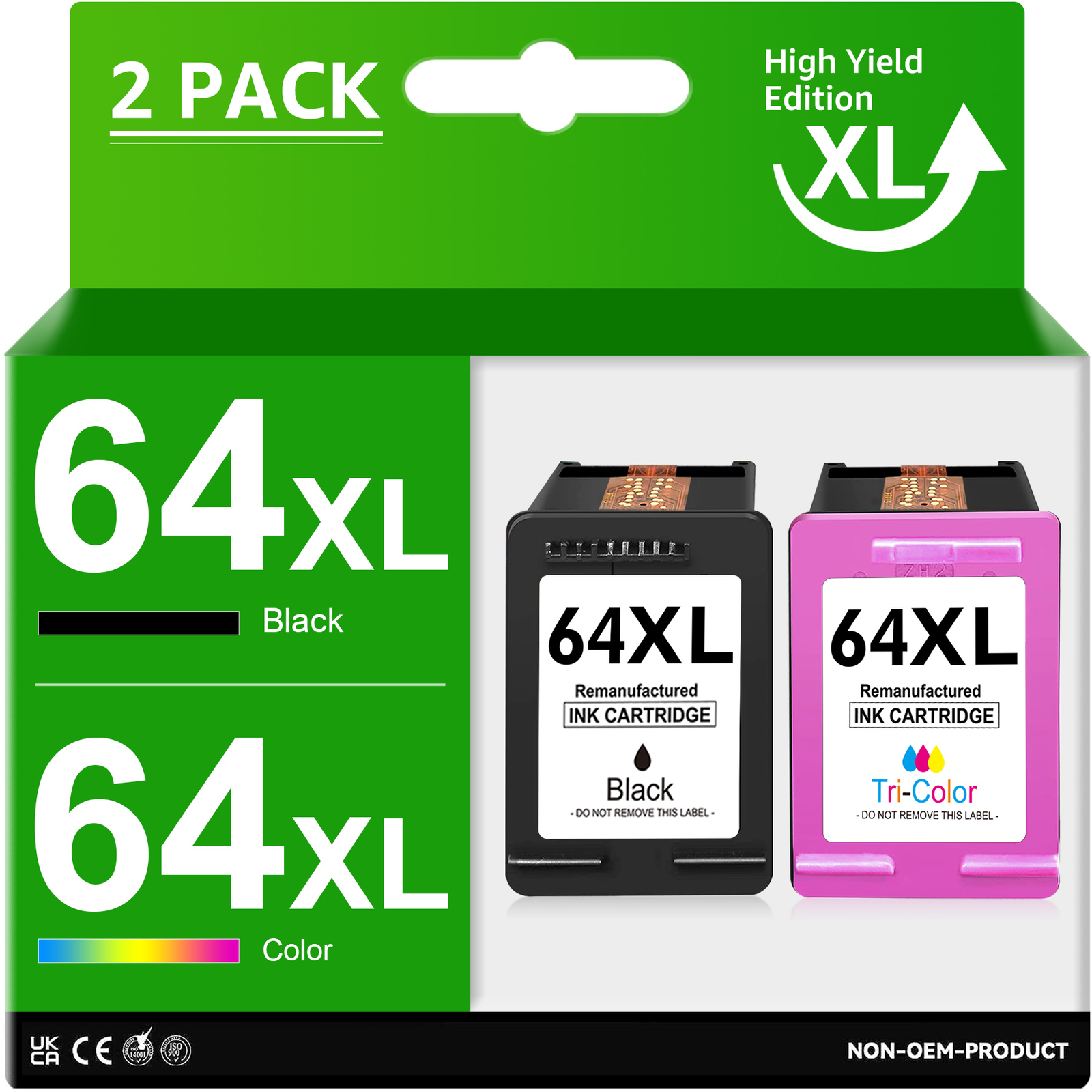 64XL Black Color Combo Ink Cartridge 64 XL for HP Envy 7120 7858 6258 6252 6255