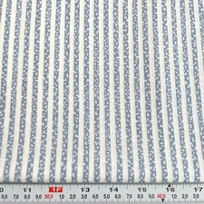 Vintage In The Beginning Fabrics Striped White & Blue Cotton By The Half Yard