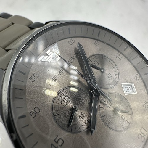 Authentic EMPORIO ARMANI Chrono Men's Watch AR5950, New Battery, Sz 7” - READ - Picture 16 of 22