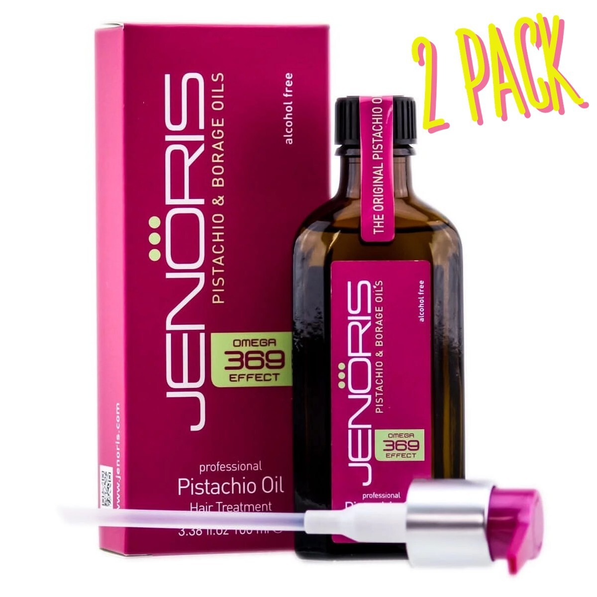 Jenoris Fistachio Oil Hair Treatment 338 oz Pack of 2 - Бесплатная доставка из США 6190₽