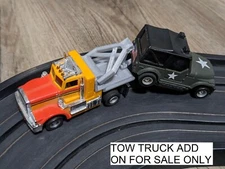 TYCO SEMI PETERBILT TRUCK CUSTOM TOW TRUCK BOOM AND HOOK HO SLOT CAR ADD ON