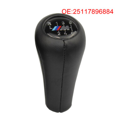 Für BMW E46 E82 6 Gang Schaltknauf Shift Schalthebel Leder 25117896884 M-Sport