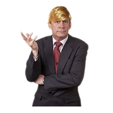 TRUMP 2024 Wig Blonde President Donald Trump MAGA Halloween Presidential Debate