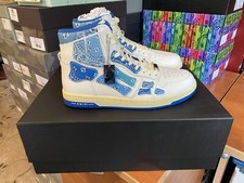 Amiri Skel Top High Top Sneaker Bandana Blue Size UK10 EU44 Brand New Price £685