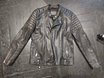 All Saints Jasper Leather Moto Jacket XS