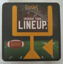 Lot Of 10 Founders Beer Coasters Upgrade Your Lineup Football Punch Out Coasters