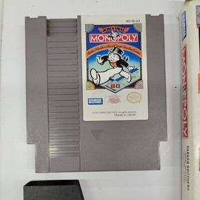 Monopoly (Nintendo Entertainment System, 1991) NES CIB with Poster - See Pics! 