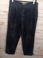 Chaps Ralph Lauren Pants Men's W 38 L30 Navy Blue Corduroy 100% Cotton VTG 90