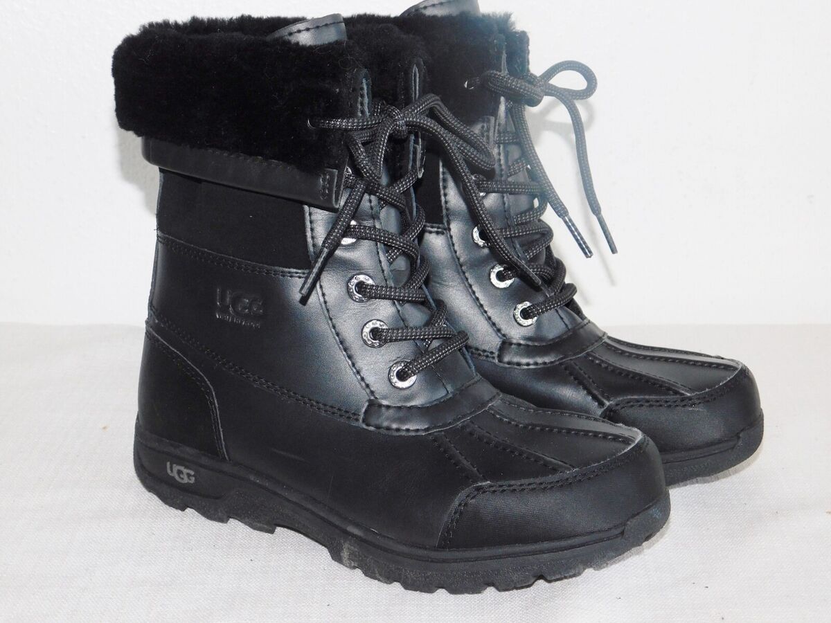 NWOB KIDS SIZE 2 BLACK UGG 1098890K BUTTE II CWR COLD NWOB KIDS SIZE 2 BLACK UGG 1098890K BUTTE II CWR COLD
