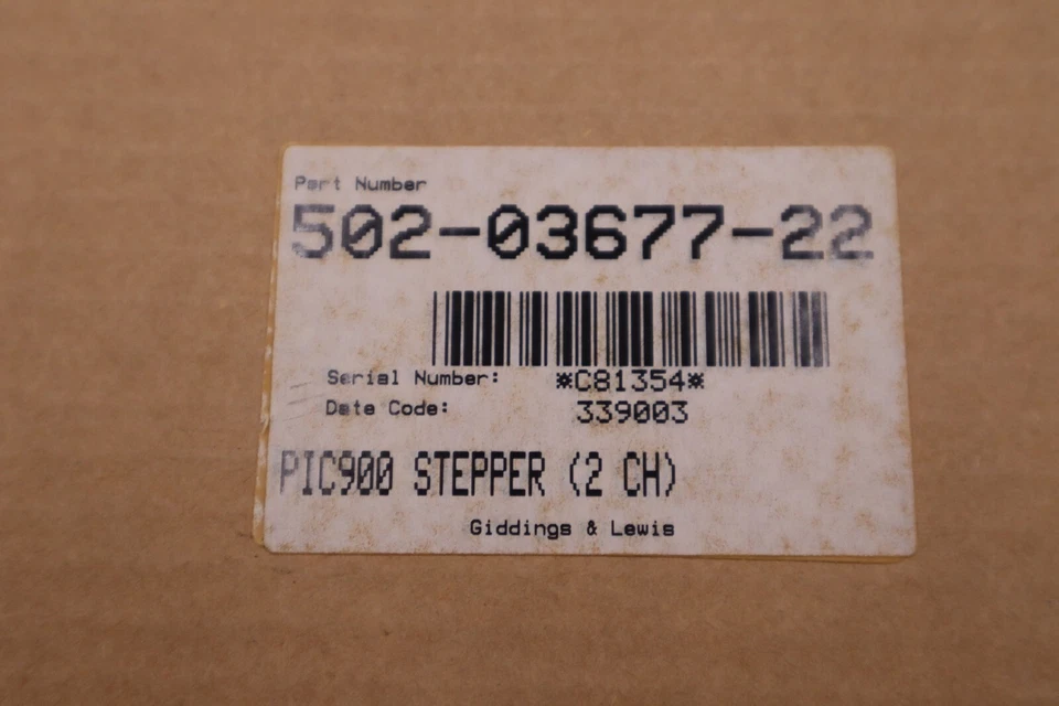 NEW Giddings & Lewis 502-03677-22R3 PiC900 Stepper Module STOCK 3801A - Image 4 of 4