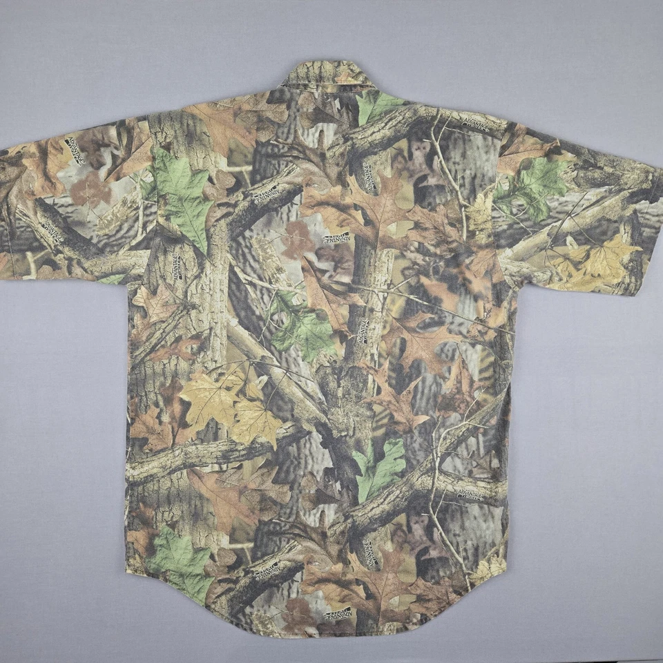 Vintage Redhead Realtree Shirt Large 100% Cotton Made In USA Short Sleeve Button - Image 2 of 4