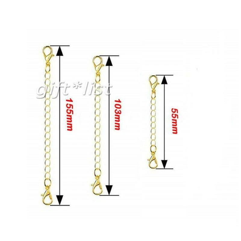 12x Karabiner Magnet Verschluss Schließe Schmuck Kettenverlängerung gold silber - Bild 2 von 4