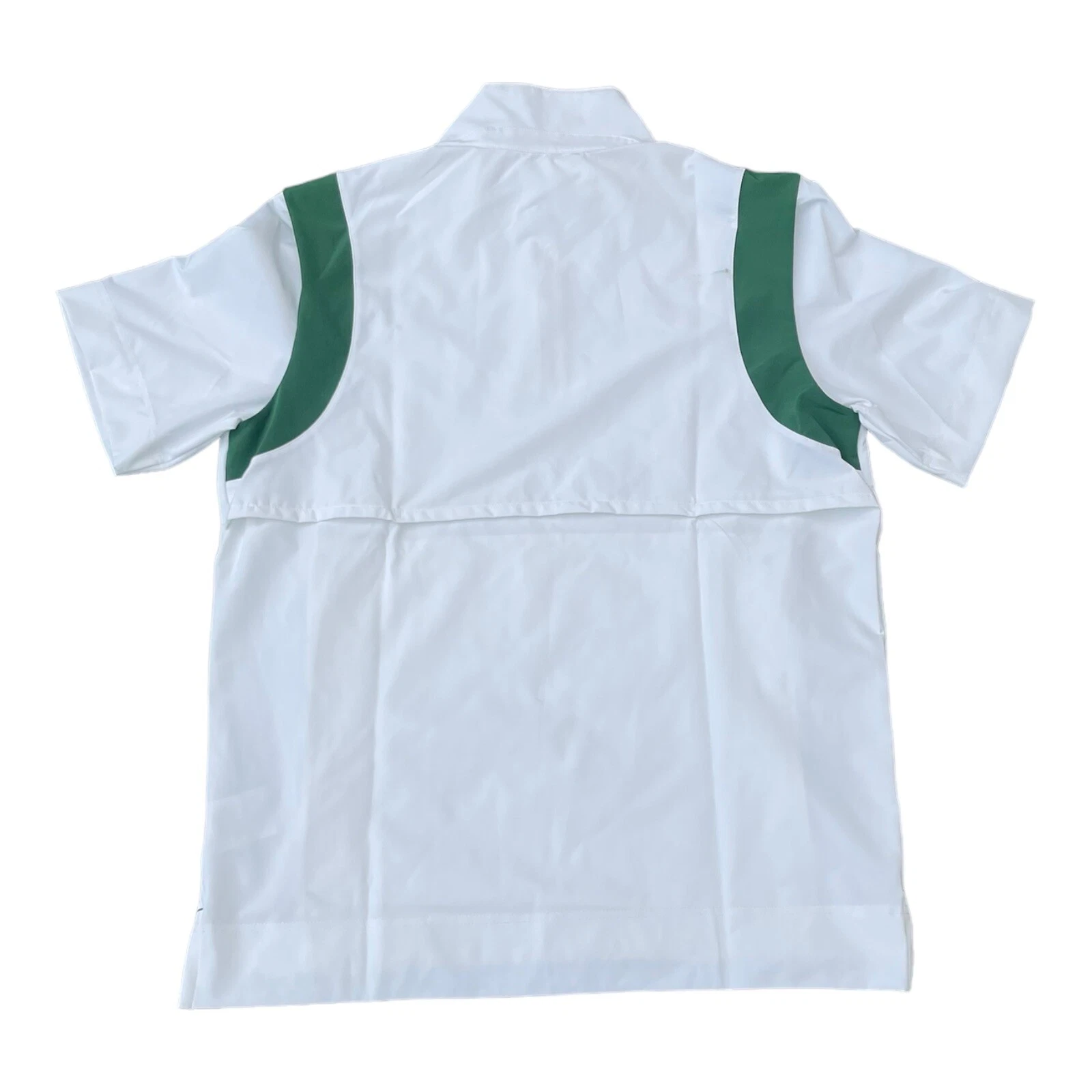 nuovi pullover Nike Coach 1 4 cerniera manica corta bianco verde DJ5113 101 da uomo taglia SM