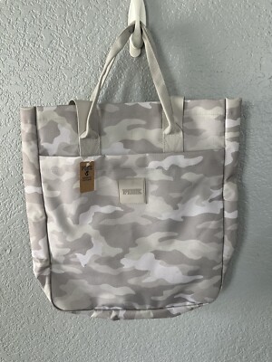 Brand New PINK BY VICTORIA’S SECRET Convertible Backpack Tote Gray Platinum Camo White camo Victoria secret pink tote backpack | Mercari main image 4