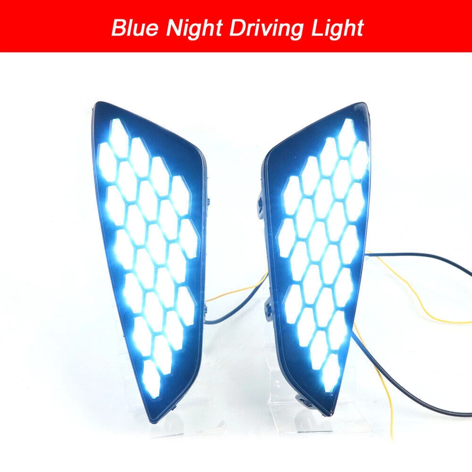 Daytime Running Lights LED DRL Fog Lamp Replacement Bumper For Toyota Sienna XSE - Image 4 of 4