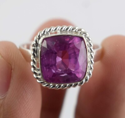 Natürlicher 13,20 ct Mogok rosa Rubin Kissenschliff Edelstein zertifiziert Ring siehe Video