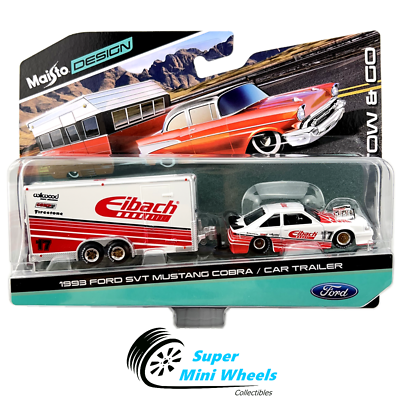 Maisto 1:64 - Tow & Go - Ford SVT Mustang Cobra With Enclosed