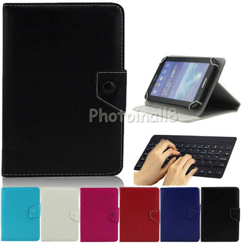 适用于 9.7"-10.1" Android 平板电脑 无线键盘 通用皮革 外壳 保护套 — 第 2/4 张图片