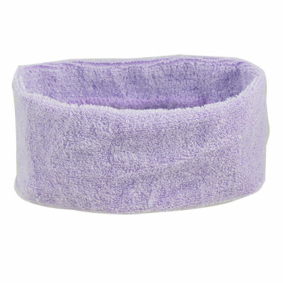 Sports Athletic Excercise Elastic Headband Sweatband Purple Pcs