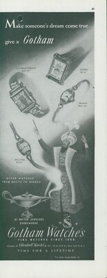 1947 Gotham Watches Genie Magic Lamp Wishes Dream Come True Vintage ...