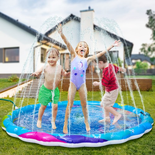 Baby Water Mat with Sprinkler Outdoor Play Kids Toy Park Turtle eBay