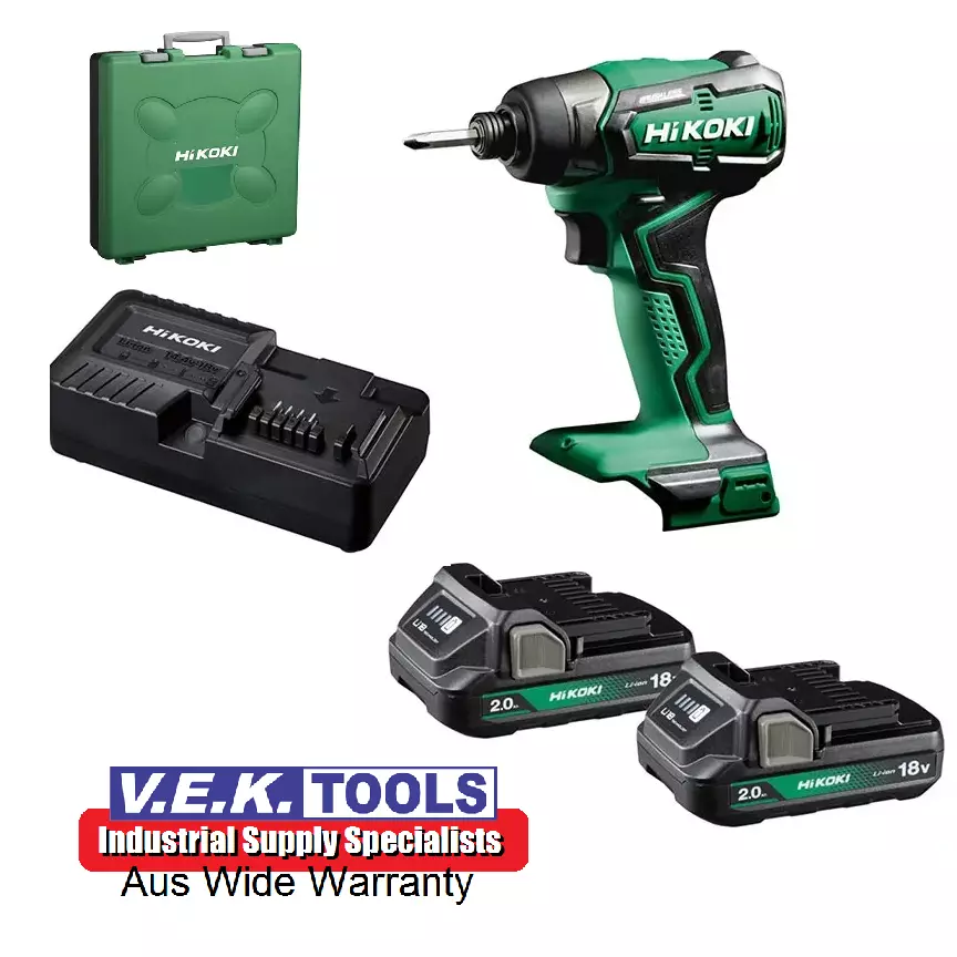 HIKOKI HITACHI 18V IMPACT DRIVER CORDLESS COMBO KIT WITH 5YEAR