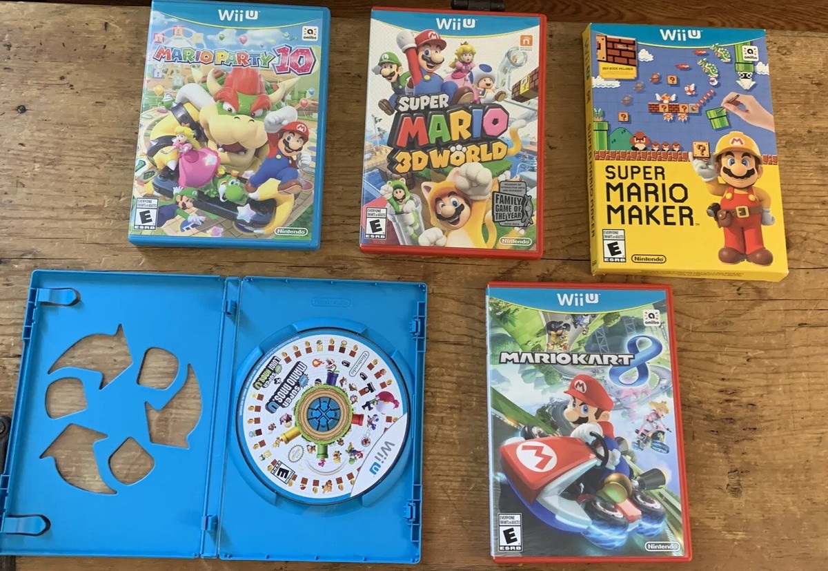 Ambiente grano orden Lot 5 Games For Nintendo Wii U Super Mario Maker, Party 10, Kart 8, Bros, & 3D | eBay Ambiente grano orden Lot 5 Games For Nintendo Wii U Super Mario Maker, Party 10, Kart 8, Bros, & 3D | eBay