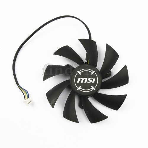 NEW 87mm 4Pin Fan for MSI GTX450 460 550 HD6850 6870 Video Card PLA09215B12H - 第 1/5 張圖片