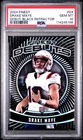 2024 Topps Finest Drake Maye #D-3 Debuts 21/25 (RC) Black Refractor PSA 10-POP 4