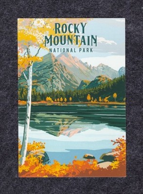 ROCKY MOUNTAIN National Park Postcard (Colorado) - Reflecting Lake - NEW!