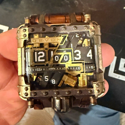 Devon Tread 1 Steampunk - Limited Edition #60 of 150 Square Analog Watch w/ Box