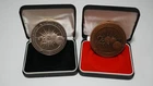 2000 Calendar Medal The Franklin Mint Set of 2 *Trimmilium & Bronze*