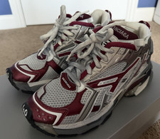 Balenciaga Runner Sneaker - White/Burgundy/Gr...