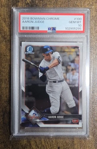 2018 Bowman Chrome Aaron Judge #100 PSA 10 New York Yankees