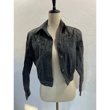 Vintage 80s/90s Caché Studded Cropped Jacket – XS – Rare Find