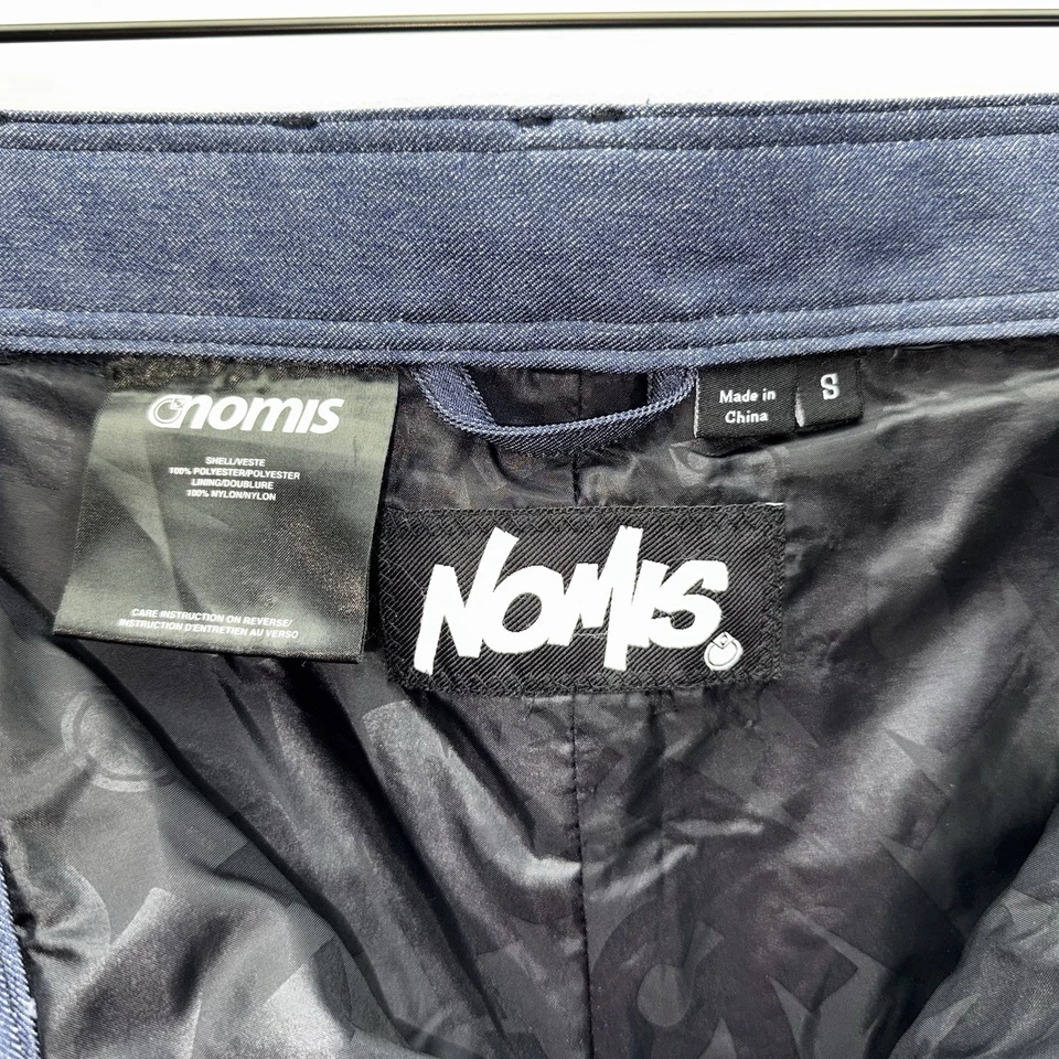 Pantalones de mezclilla impermeables aislados de snowboard/esquí talla pequeña Nomis para hombre Foto 4 de 4