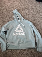 Reebok Woman s Cropped Pullover Long Sleeve Hoodie Size Small