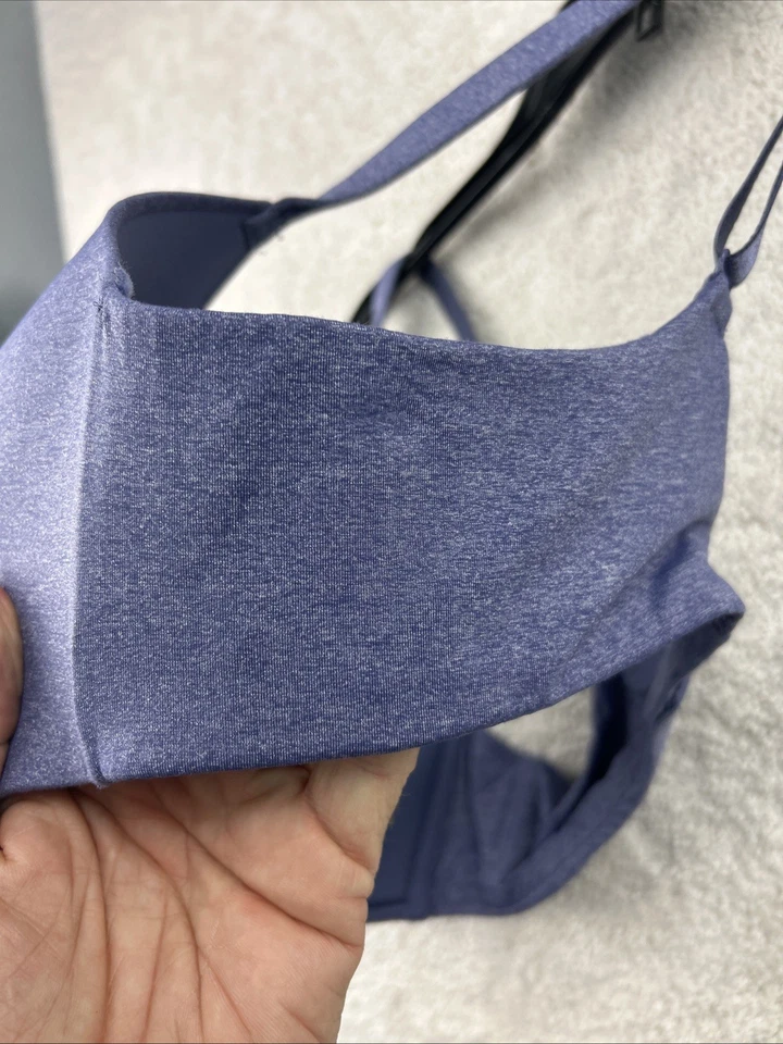 Ambrielle Women’s Blue Denim Plunge T-Shirt Push-Up Bra 40C Sexy Racy Pin Up - Image 3 of 4