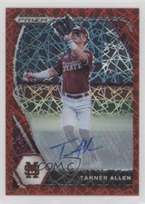 2021 Panini Prizm Draft Picks Red Velocity Tanner Allen #PDP118 Auto 1i7n