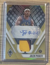 2023-24 Phoenix Jalen Pickett RC Rookie Patch Auto Gold Prizm 4/10!