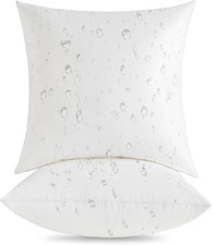 18 X 18 Outdoor Pillow Inserts Pack of 2 - Square Waterproof Throw Pillow - De