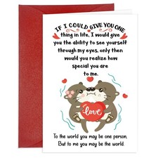 HEYINSHEN Funny Valentines Day Card for Her Him Naughty Valentines Card for G...
