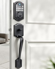 Front Door Lock Set Keyless Entry Door Lock Deadbolt with Handle Set - Finger...