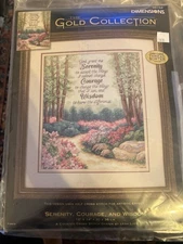 New Dimensions Gold Collection Serenity Courage Wisdom Lena Liu Cross Stitch