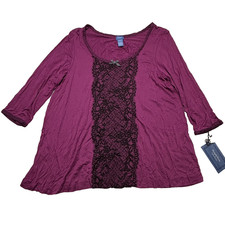 NWT Simply Vera Wang Dress nightgown Pink Size Large