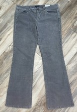Tommy Hilfiger Gray Corduroy Mid Rise Straight Leg Size 12