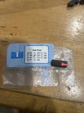 Vintage Millett Dual-Crimp Front Sight, Height .200, Ramp Orange, OLD-BUT-NEW !!