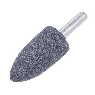 10pcs Stone Mounted Abrasive 1/4'' Shaft 0.8'' Tapered Slide for Rotary Tool