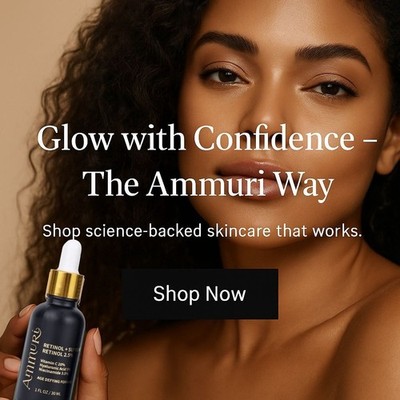Ammuri Retinol Supreme Serum 2,5%   Nachterneuerung für glattere, strahlendere Haut
