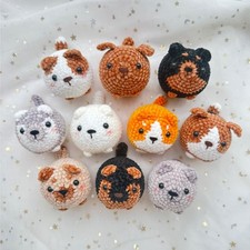 Crochet Cute Dog Keychain, Cute Handmade Mini Crochet Amigurumi Dog Keychain